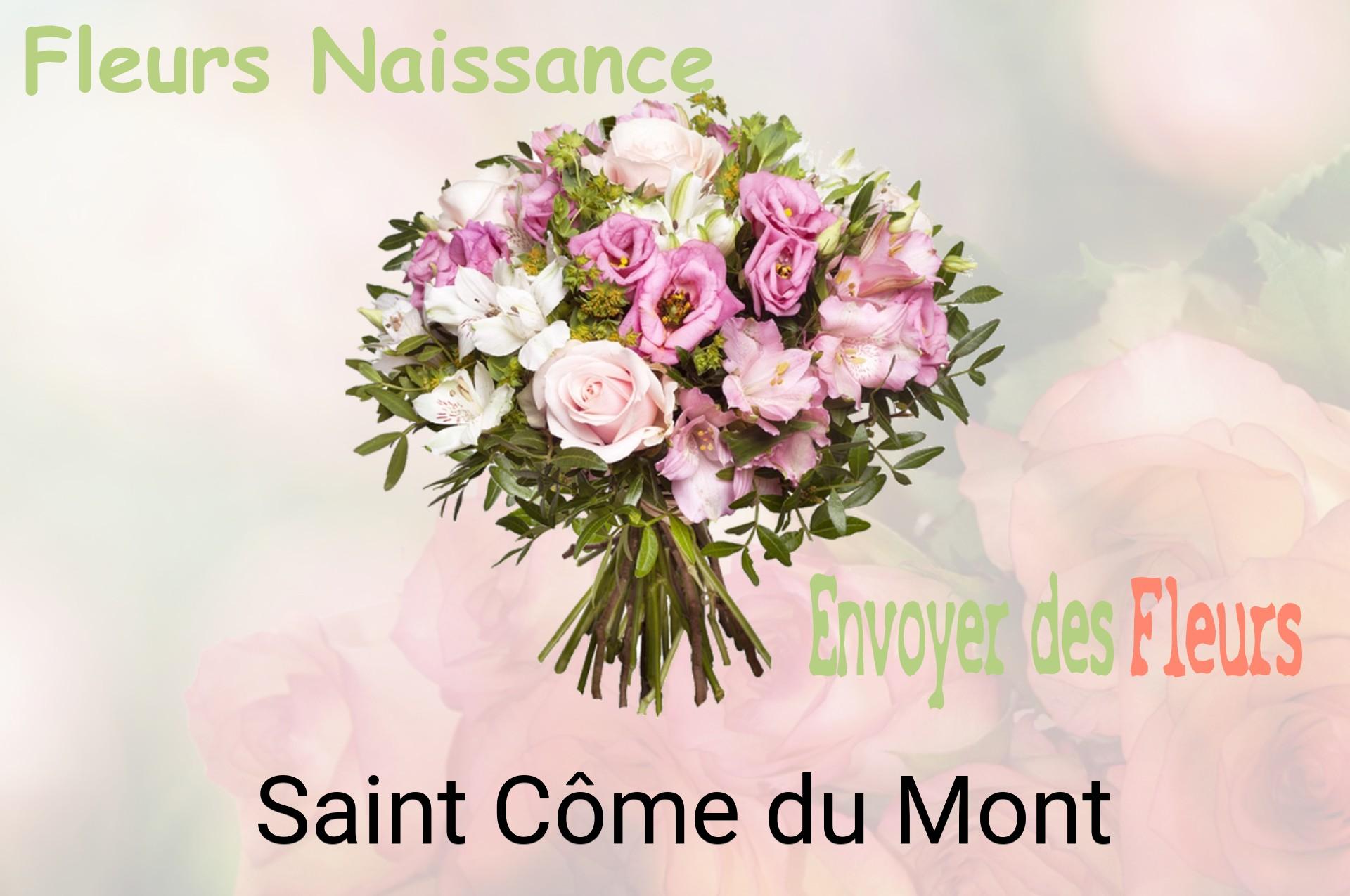 Bouquet de fleurs de naissance livré à Saint-Côme-du-Mont